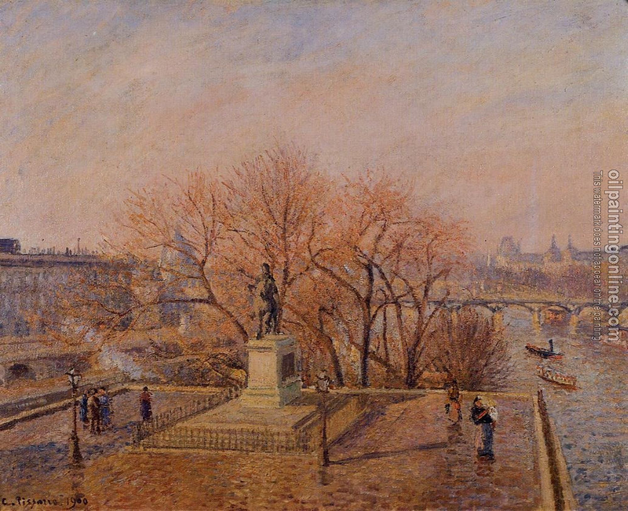 Pissarro, Camille - Pont-Neuf, the Statue of Henri IV, Sunny Weather